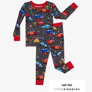 Little Sleepies Size 5 6 Cars Pixar Disney toddler pajamas pj set NWT $25